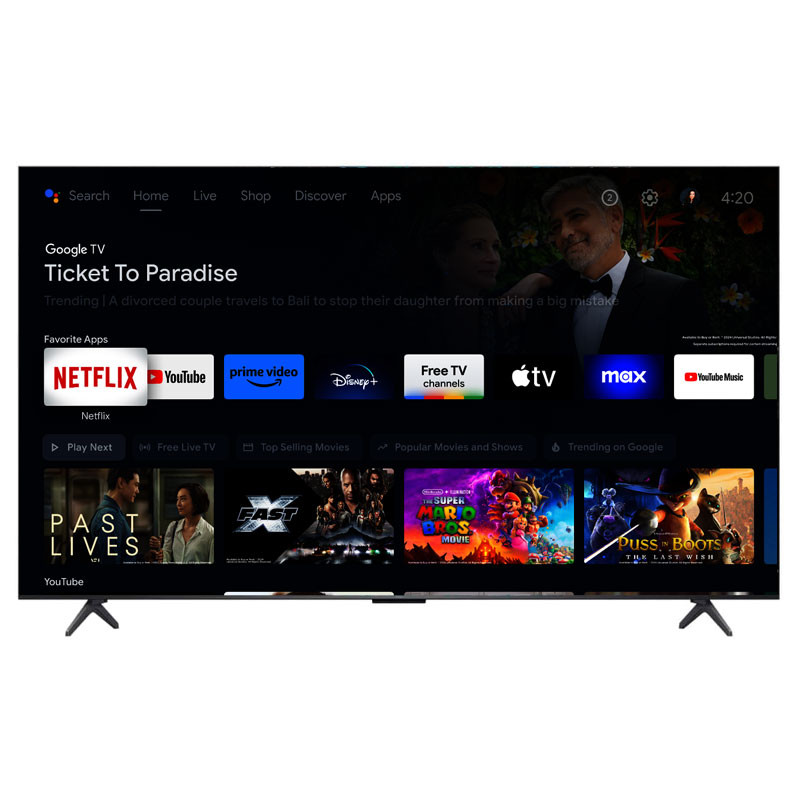 TV TCL C6K 65" QD Mini LED 4K Smart Google