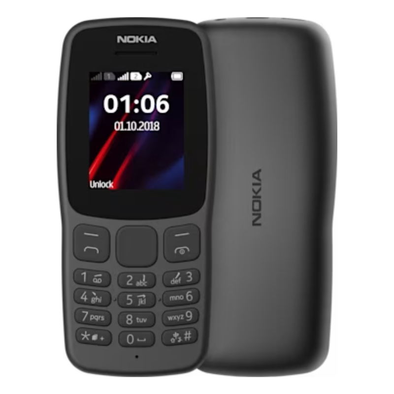 Téléphone Portable Nokia 106 Gris