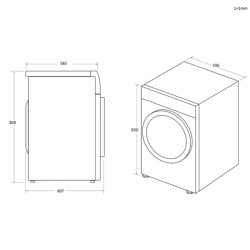 Sèche linge Frontal CANDY CSOEC9TG-80 9KG