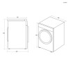 Sèche linge Frontal CANDY CROEC9TBEB-80 9KG