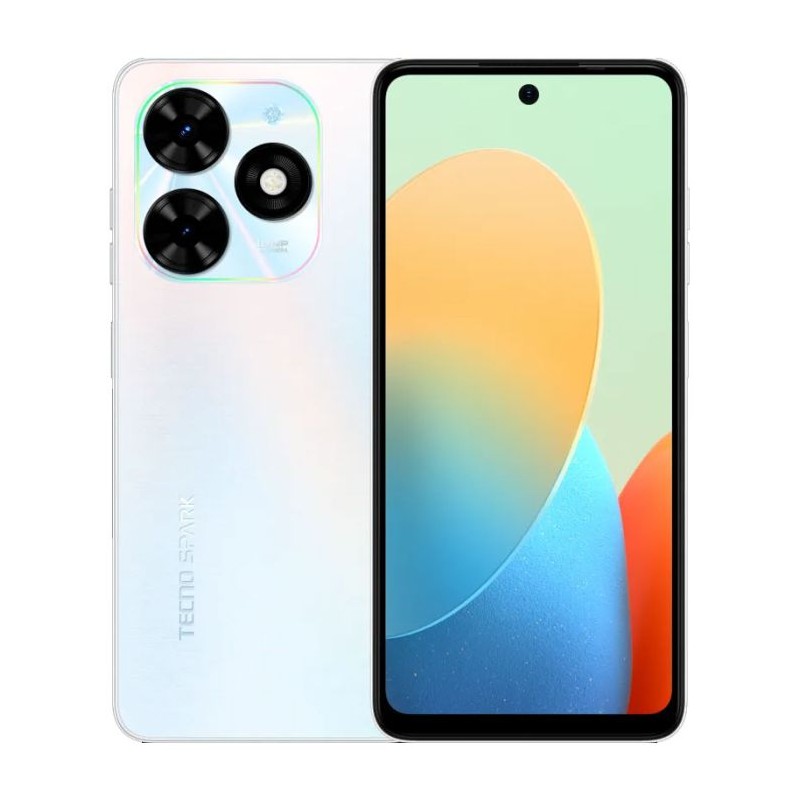 Smartphone Tecno Spark Go 2024 - 4 Go RAM, 64 Go - Blanc