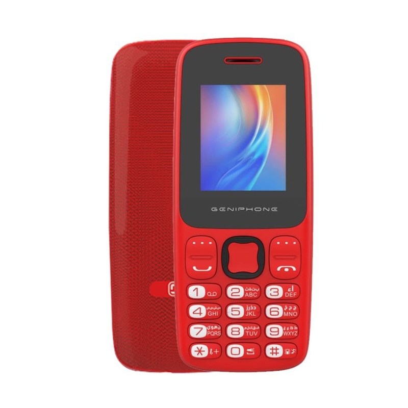 Téléphone Portable GENIPHONE A2 Mini - Rouge