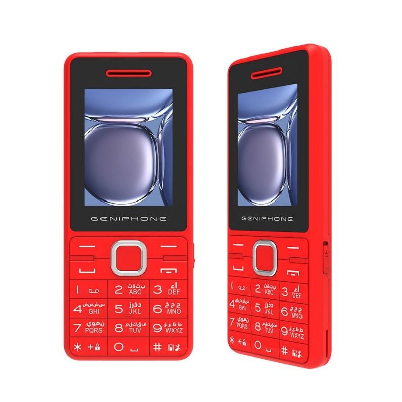 Téléphone Portable GENIPHONE A33 - Rouge