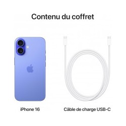 Apple iPhone 16 128Go - Bleu