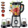 Blender Kenwood 1000W Avec 3 Moulins Plastique
