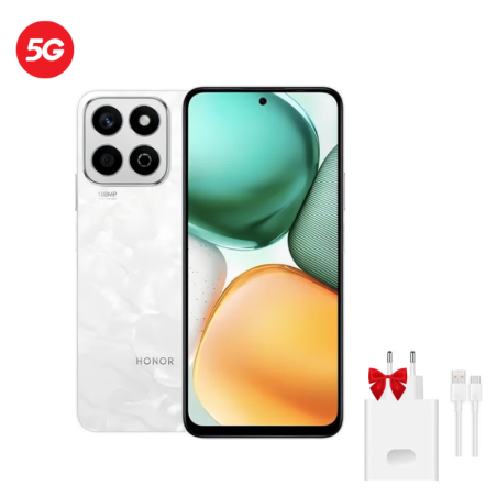 Smartphone Honor X7c 5G 8Go 256Go Blanc avec chargeur
