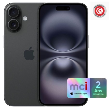 Apple iPhone 16 256Go - Noir