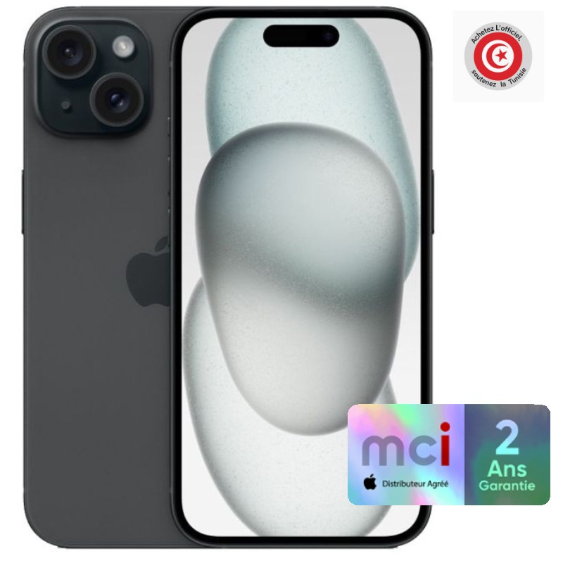 Apple iPhone 15 128Go Noir