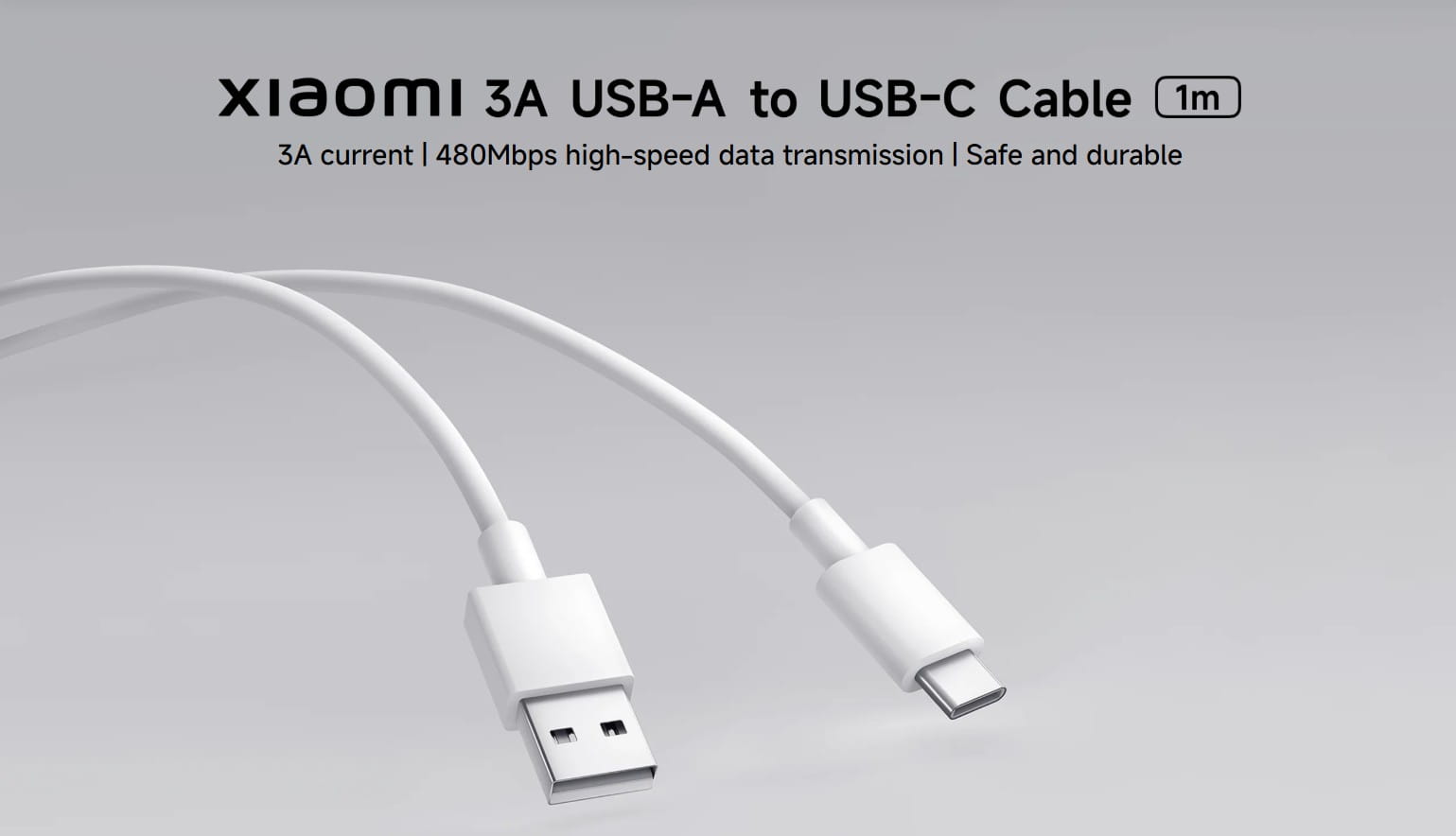 Cable Xiaomi 3A USB-A USB-C 1m fiche technique