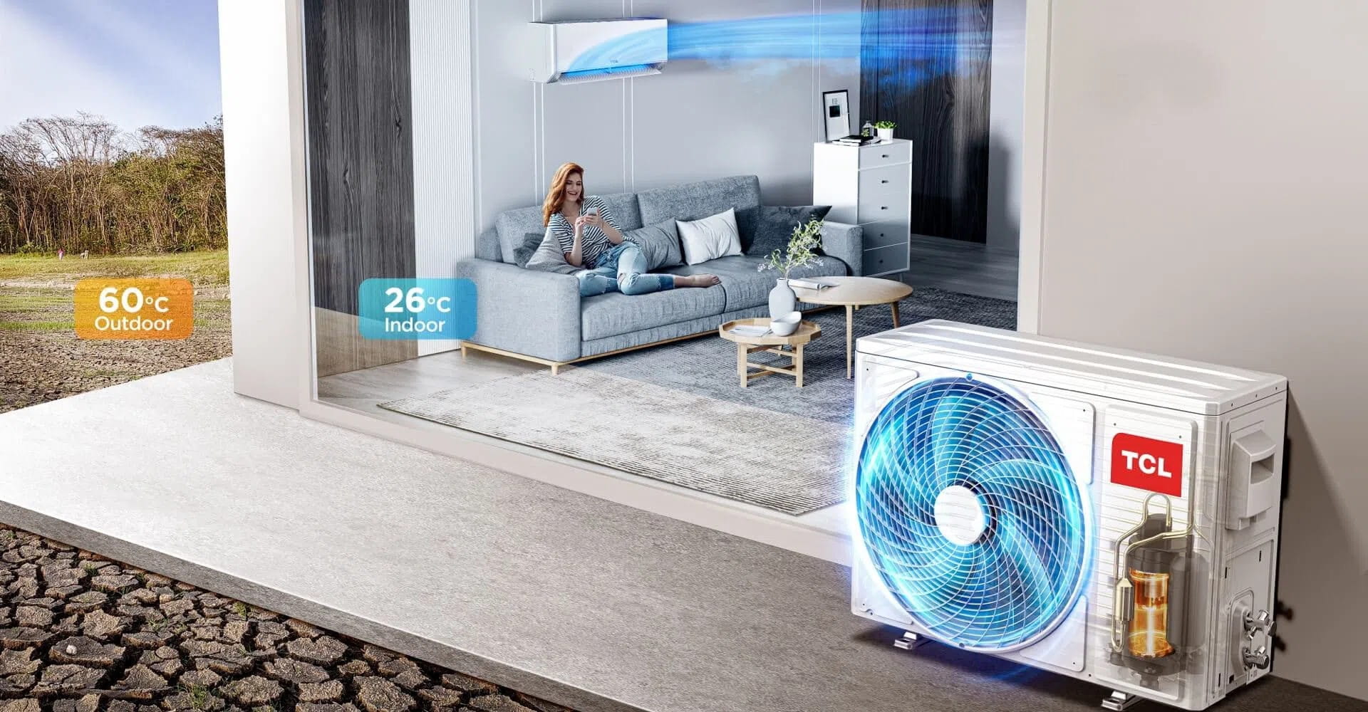 Climatiseur TCL TPH11I 18000BTU Chaud Froid Inverter Tropicalisé prix tunisie