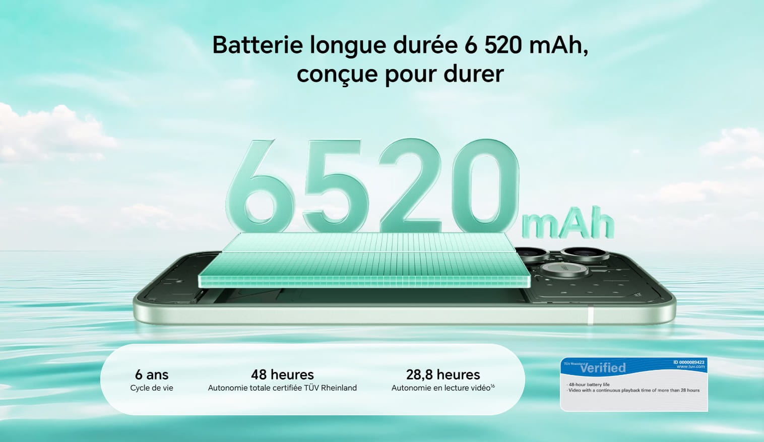 batterie honor 600 lite