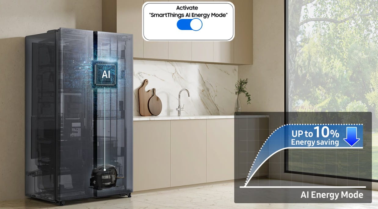 Réfrigérateur-Samsung-RS70-Bespoke-AI-Side-by-Side-617L-prix-tunisie