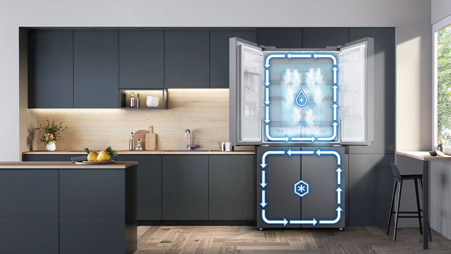 Réfrigérateur Samsung RF48 4 Portes Twin Cooling Plus 466L prix tunisie