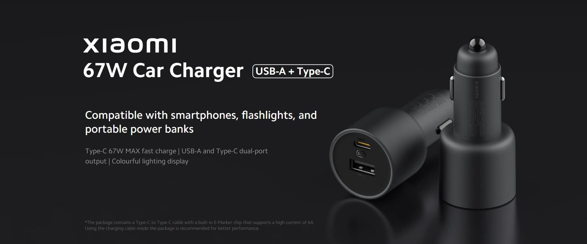 Xiaomi-67W-Car-Charger-fiche-technique