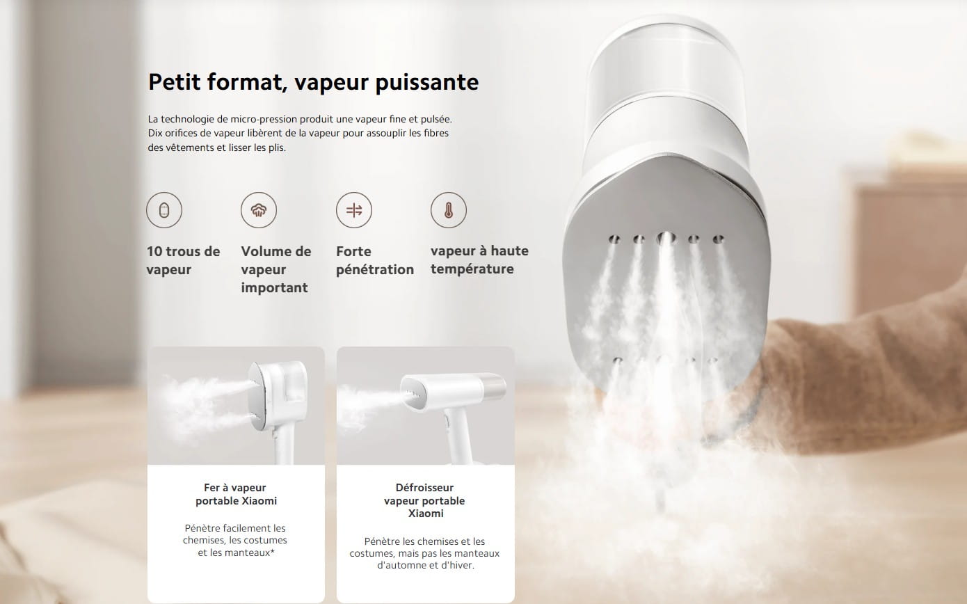 Xiaomi Handheld Steam Iron prix tunisie