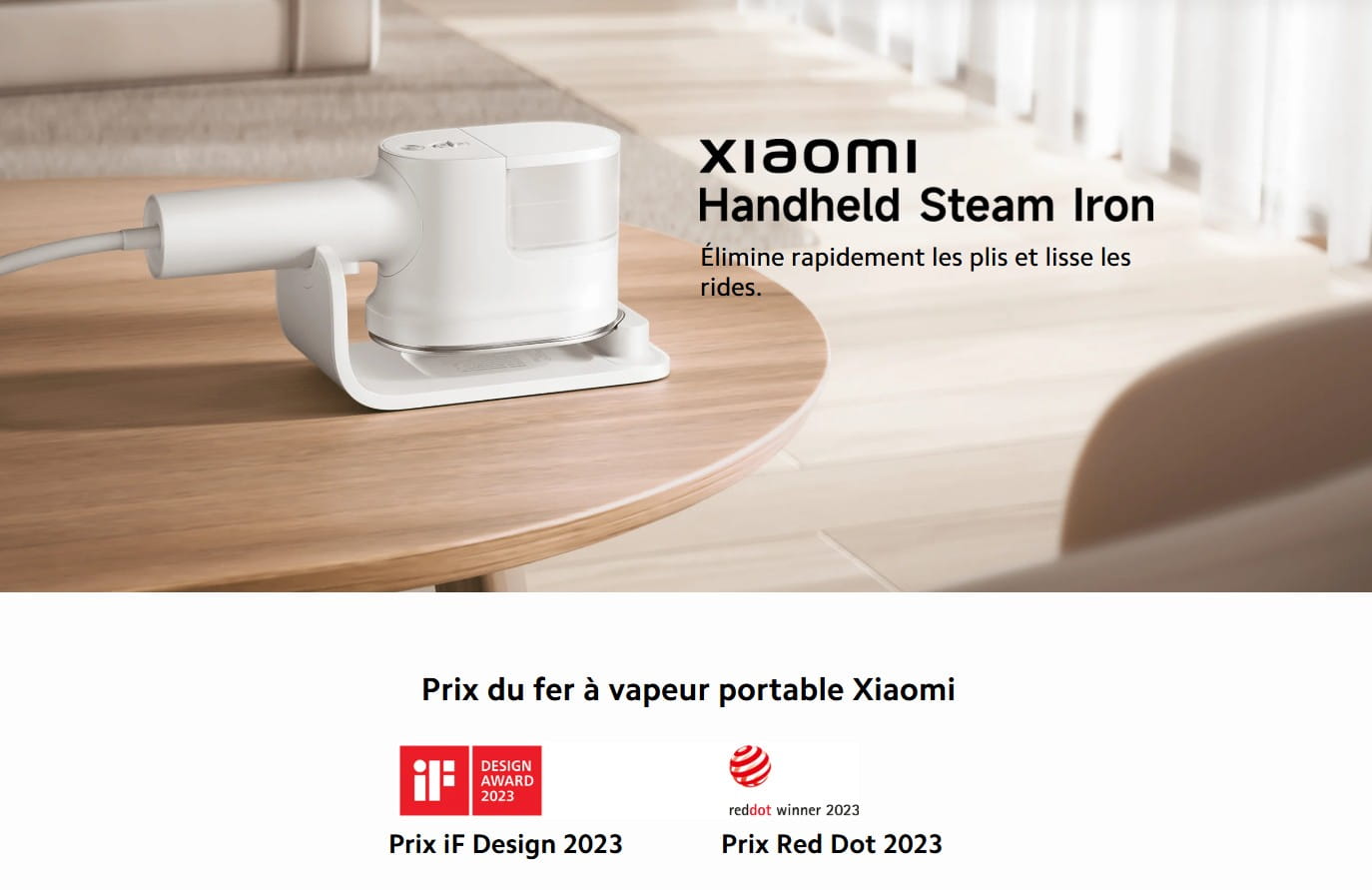 Xiaomi Handheld Steam Iron fiche technique